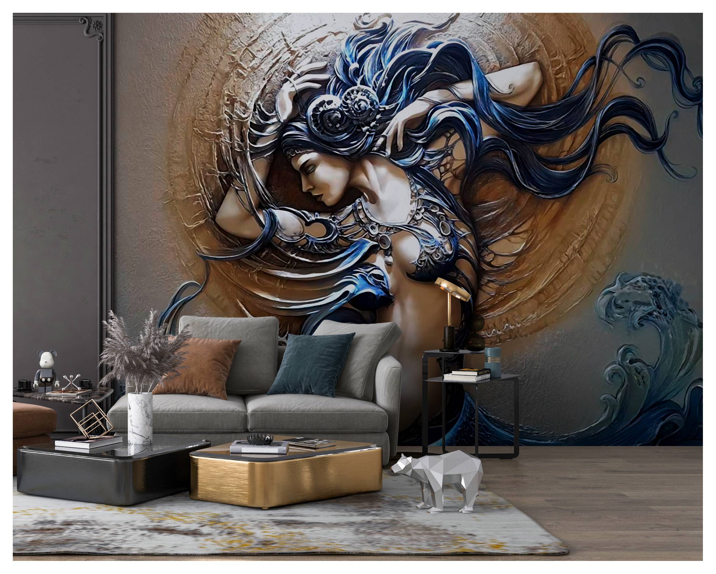 3D Mermaid Seabed N943 Wallpaper Wall Mural Removable Self-adhesive Sticker Amy 